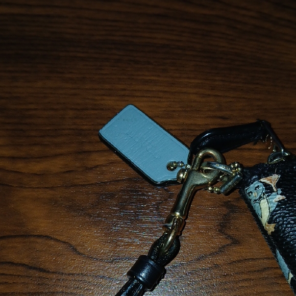 COACH Black Wristlet with Owl Design - Picture 5 of 7